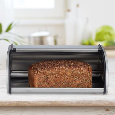 Relaxdays Хлібниця з нержавіючої сталі