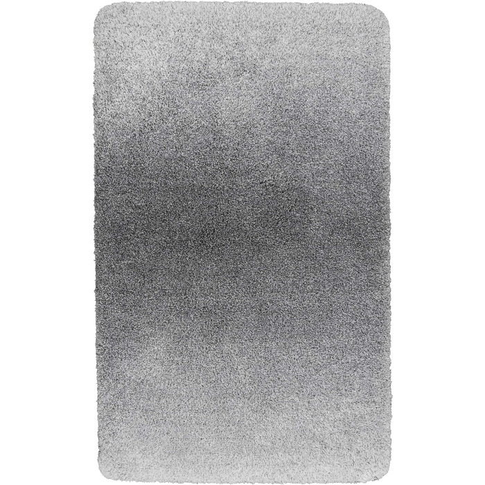 Сучасний пухнастий килимок для ванної кімнати з нековзною підкладкою - Luuk (80 x 150 см, гальково-сірий) Гальковий сірий 80 х 150 см