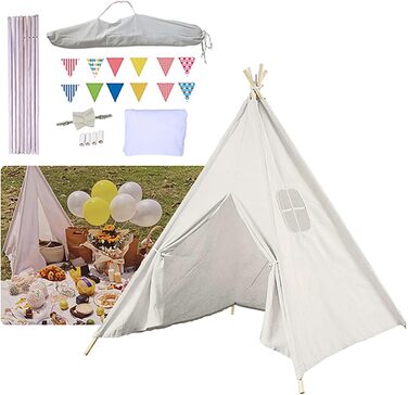 Дитячий намет-типі для гри, намет-типі для дітей з вікном, індіанський намет-типі для дому та вулиці, ігровий будиночок