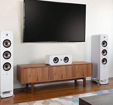 Динамік Polk Audio Signature S50E, 20-150 Вт, 8 Ом, 42 Гц-40 кГц, білий, міні по центру