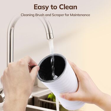 Електричний спінювач молока Morpilot 4-в-1 для лате, капучино та макіато (білий)