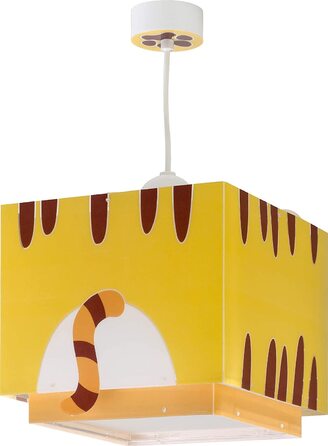 Дитячий стельовий світильник із зображенням тигра