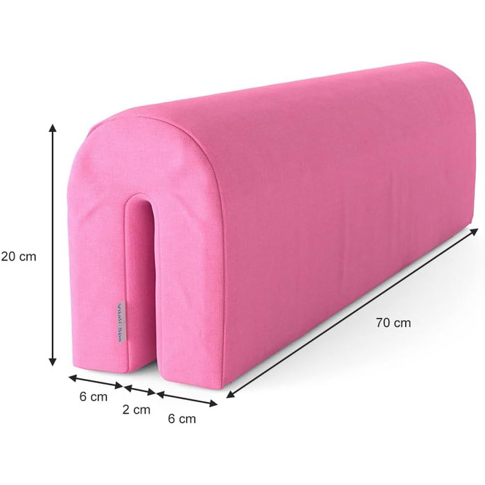 Бортик для ліжечка Bettumrandung, рожевий, 70x20 см - захист для безпечного сну дитини