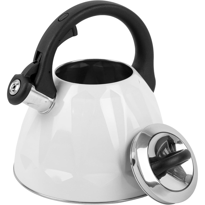 Чайник-заварник Karl Hausmann 3L з автоматичним свистком, з нержавіючої сталі для індукційних, газових та електричних плит