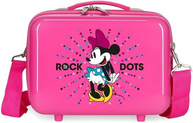 Адаптований б'юті-футляр Disney Minnie Sunny Day рожевий 29x215 cms ABS (Neceser Rock Dots, Neceser, Fuchsia)