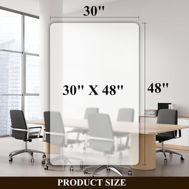 Підкладка під офісний стілець ShareWin 120x150 см - захист підлоги, антиковзаюча, для офісу та дому, підходить для дерев'яних, плиточних та ламінованих підлог