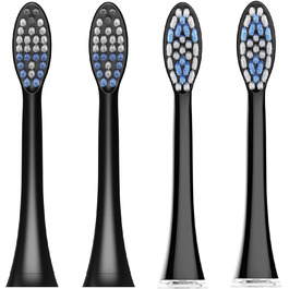 Електрична зубна щітка Tristan Auron – 55 000 вібрацій, 5 режимів, 60 днів роботи від акумулятора, компактна та тиха, з 2 насадками, для делікатного очищення зубів (червона) (Z - Bürstenköpfe)