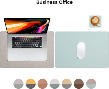 Набори підставки під тарілки YIHELU, 6 шт., штучна шкіра, миються, неслизькі, для кухні та їдальні, м'ятно-зелений/слонова кістка