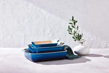 Форма для запікання Le Creuset прямокутна, 19 см, 1.1 л, Azure (бамбук)