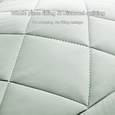 Ковдра CozyLux 200x200 см для всіх сезонів, ковдра з мікрофібри 300gsm, біла, 200x200 см, дихаюча, для сну