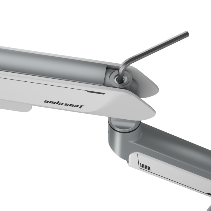 Настільне кріплення для монітора Anda Seat Stealth PRO II 17’’-42’’ White&Gray