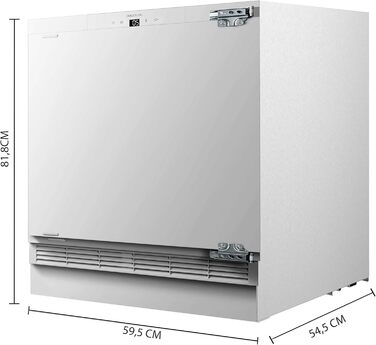 Міні-холодильник Cecotec Bolero CoolMarket TT 107: 121 л, вбудований, чорний, регулювання температури, відсік для овочів, морозильна камера