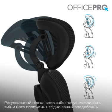 Крісло офісне OfficePro Skyline OC580-B-B-B
