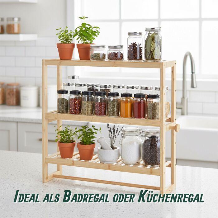 Поличка для ванної кімнати Relaxdays з тримачем для рушників