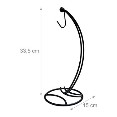 Підставка для бананів Relaxdays, чорна, металева