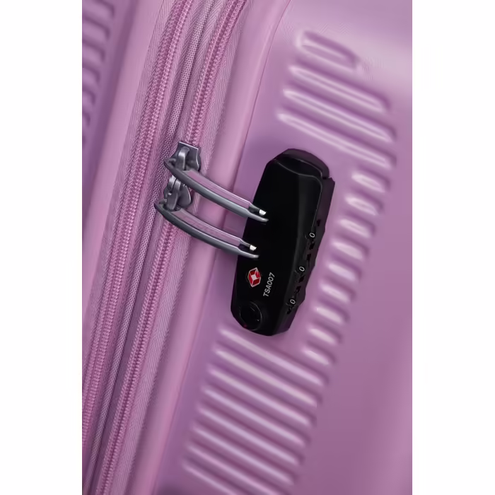 Валіза American Tourister Astrobeam Spinner L, розсувна, 77 см, 97/110 л, фіолетова (Pastel Lavender), для подорожей