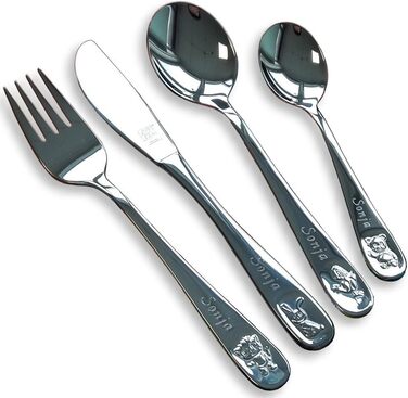 Дитячий набір столових приборів Zwilling Bino (4 шт.) з гравіюванням 