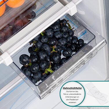 Набір висувних ящиків-органайзерів для холодильника FINEW, висувний ящик для зберігання, високоякісний Контейнер для зберігання в коморі, холодильна шафа