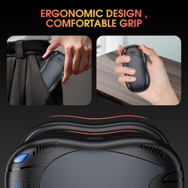 Електричний грілка для рук FANDLISS 10000mAh, 2 шт., з магнітним кріпленням, 3 режими нагріву, для кемпінгу та відпочинку на природі