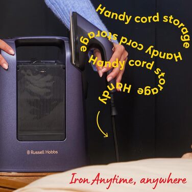 Праска Russell Hobbs Steam Genie 2-в-1: праска + запарювач (1700W, 20г/хв, сумка, 3 насадки)