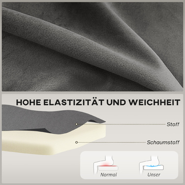 Диван Ретро Стиль, 2-місний, на дерев'яних ніжках, 117 см x 56,5 см x 77 см, Темно-сірий