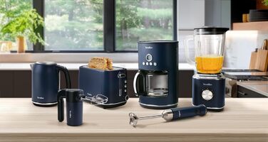 Електричний яйцеварка TERRAILLON New Moon, 7 яєць, 410 Вт, таймер, нержавіюча сталь, блакитний