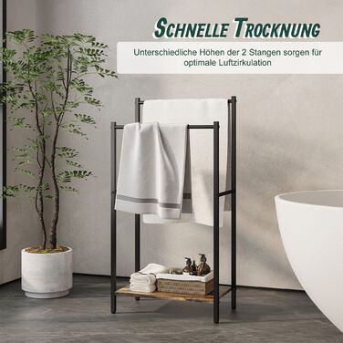 Підставка для рушників з полицею Relaxdays