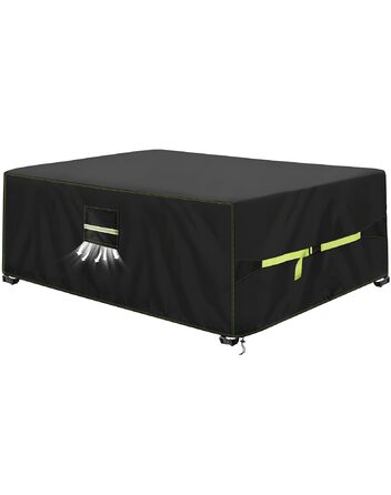 Накладка для садово-патіо меблів зимова, 420D Oxford, 250x150x90 см, водовідштовхуюча, UV-стійка, з вентиляційними отворами