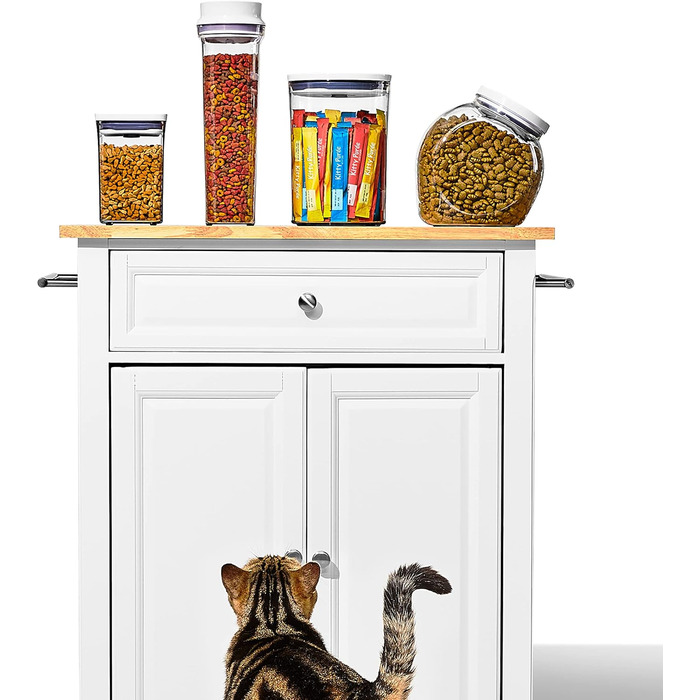 Контейнер OXO Good Grips Pet POP для корму для тварин, 4.2 л з лопаткою | Ідеально для до 1,8 кг корму для собак або 1,6 кг для котів | Герметичний, BPA-free