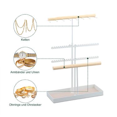 Підставка для прикрас Relaxdays з регульованою висотою, Т-подібної форми