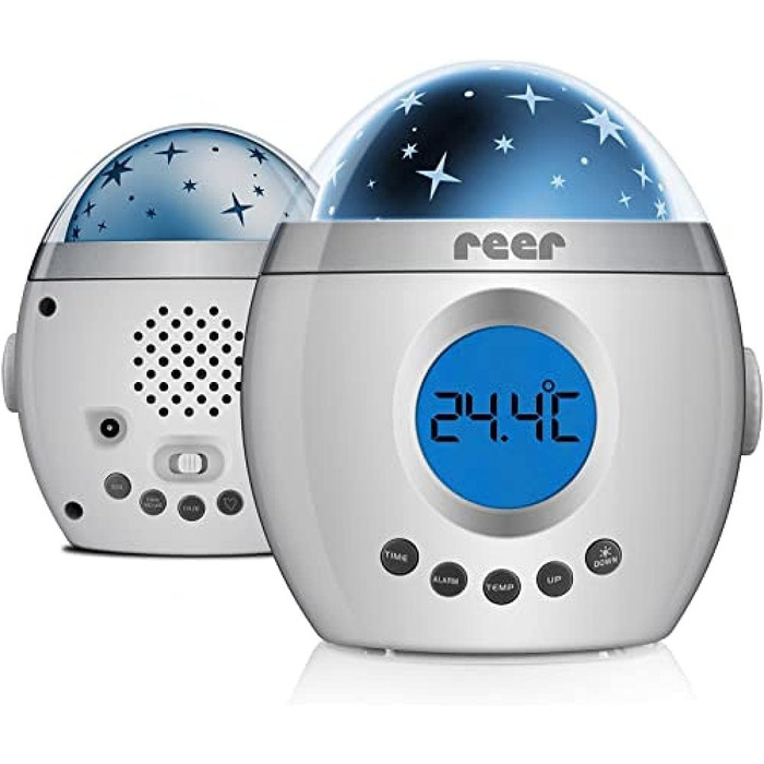 Нічник MyMagicStarlight зі зірковим проєктором та музикою, пластик, білий, 1 шт.