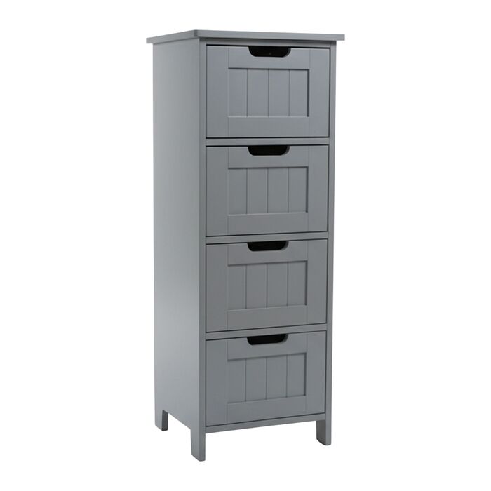 Шафка для ванної кімнати Relaxdays з 4 висувними ящиками