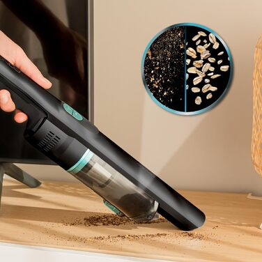 Ручний пилосос Cecotec Conga Rockstar: 210 Вт, цифровий, 20 кПа, до 40 хв роботи, 2 режими, аксесуари для килимів та матраців, сірий (Micro + Animal)