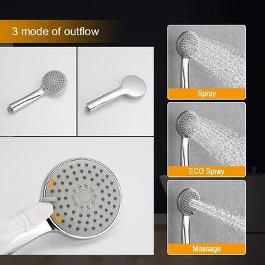 Набір змішувача для ванни Ibergrif Star з душовим набором, хром (душова арматура)