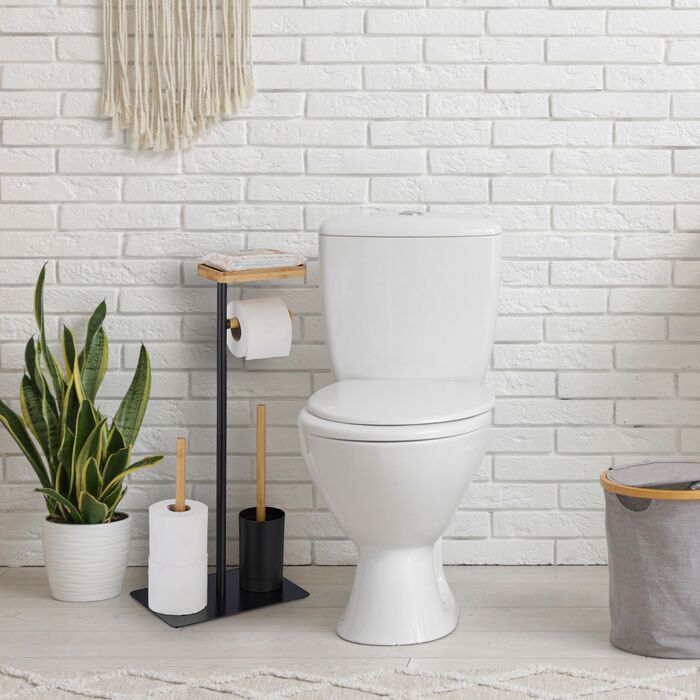 Набір для туалету Relaxdays Бамбук та Метал