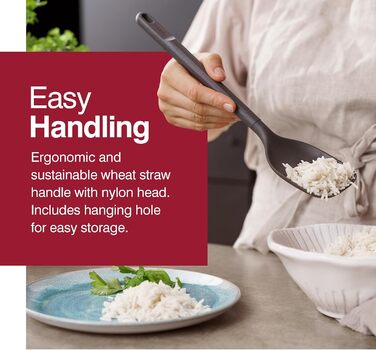 Набір кухонних помічників Zyliss E980244 7-TLG: силікон, нейлон, пшеничне волокно, нержавіюча сталь, сірий колір