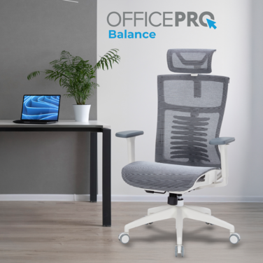 Крісло офісне OfficePro Balance OC620-W-DG-DG