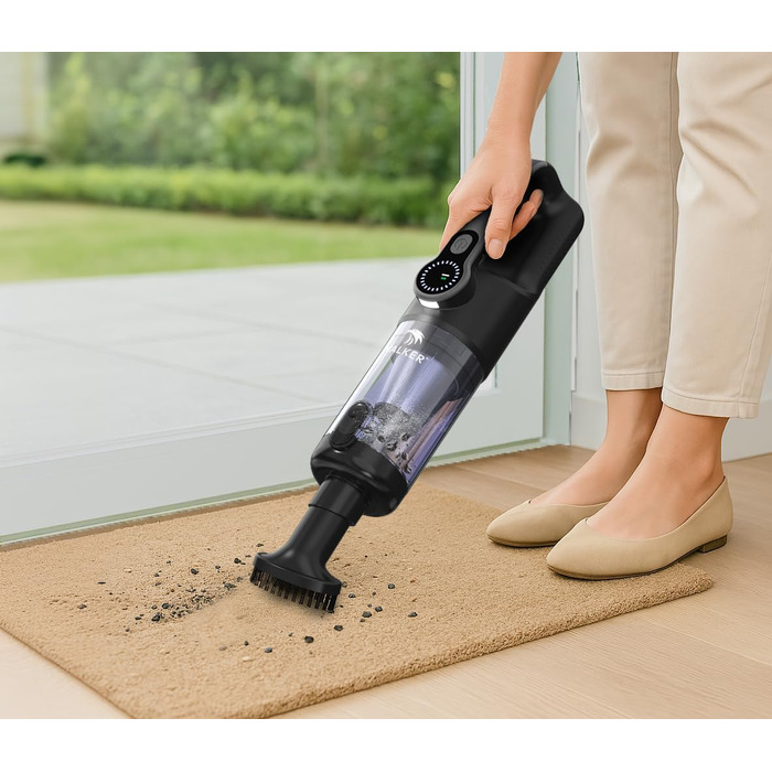 Акумуляторний ручний пилосос Mastergrip 2-в-1 з функцією обдува, потужність 80000 RPM, мийний HEPA-фільтр для авто та дому