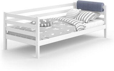 Захисний бортик для ліжечка Bettumrandung 70x20 см сірий, універсальний, для безпеки малюка