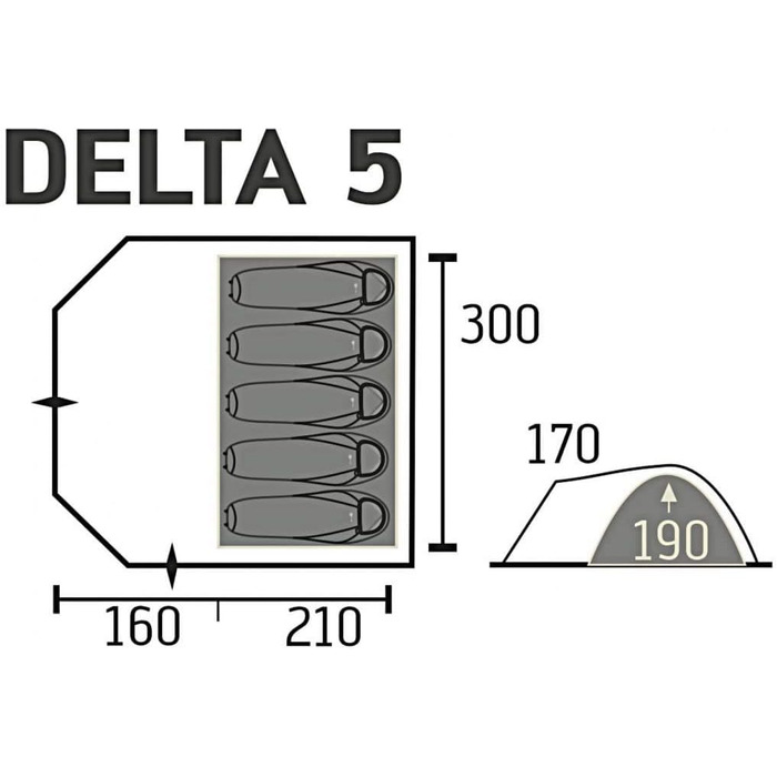 Портал на відкритому повітрі Портал Відкритий намет Delta Dome і сумка-тоут синій