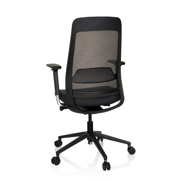 Офісне крісло / поворотне крісло CHIARO T1 BLACK сітка / тканина чорна hjh OFFICE