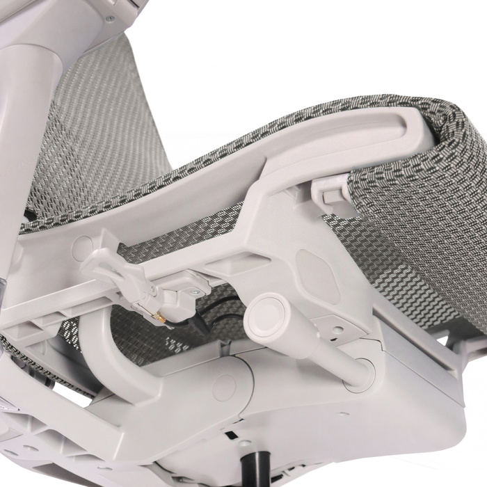 Офісний крісло / Крісло для керівника POFIT G GEN2 з сітчастою спинкою, світло-сірого кольору, hjh OFFICE