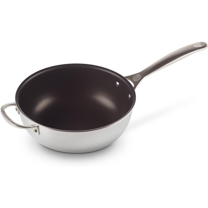 LE CREUSET Набір сковорідок з антипригарним покриттям 24 см (3 шт.) з нержавіючої сталі 3-ply PLUS