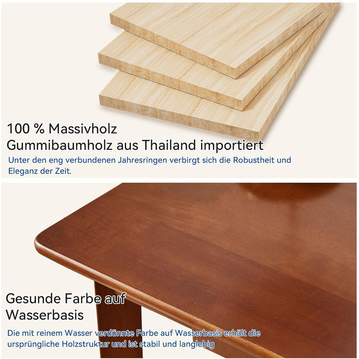 Дерев'яний письмовий стіл з шухлядою та вішалкою, 100x50x75 см, YD-WD01N, Рустикальний коричневий