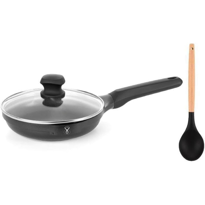 Сковорода-гриль Stone&Stone 28x28 см | Професійна сковорода для стейків | Німецьке антипригарне покриття GREBLON C3+ без PFOA | Знімна ручка | Підходить для індукції, газу та духовки | Для приготування барбекю з щипцями (24 см)