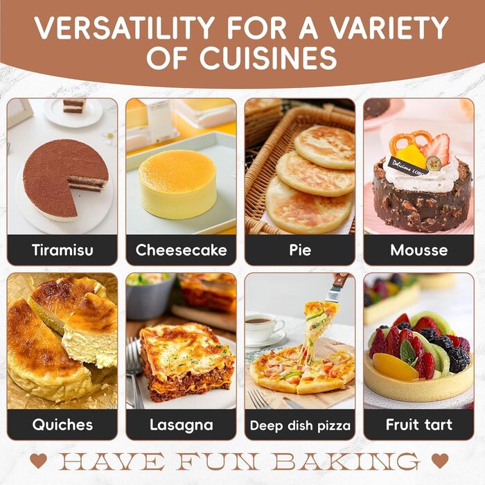 Форма для чізкейку 22.9 см з антипригарним покриттям, 9 дюймів, знімний дно, для випікання, чорна