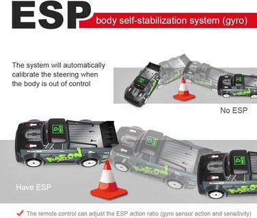 Радіокерований позашляховик FISCA 1/16 4WD Drift RC Автомобіль 2.4GHz 20MPH (SG-1603) - Швидкісний баггі для бездоріжжя