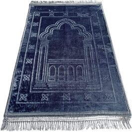 Німецький молитовний килимок Roland Gebetsteppich weich Іслам Секкаде Сейджаде Намазлік ісламський молитовний килимок 80x120 см (Грау)