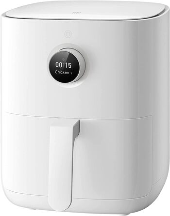 Аерофритюрниця Mi Smart Air Fryer Pro, 4 літри, 1600 Вт, 100 рецептів, прозоре вікно, білий (3.5 л)