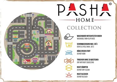 Дитячий килимок Pasha Home / автомобільний килим з поліефірного і фланелевого волокна / Килимки для дитячої кімнати нековзні і стійкі до плям / ігровий килимок з мотивом можна прати (160x230 см, вуличний)